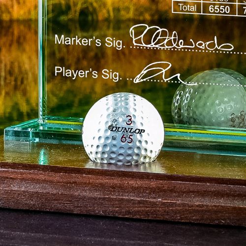 Engraved Golf ball holder