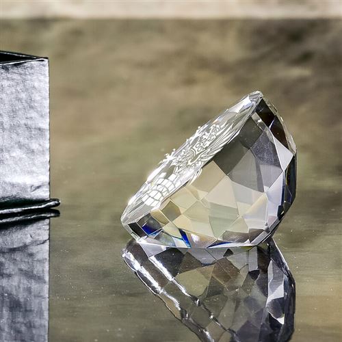 Engraved paperweight