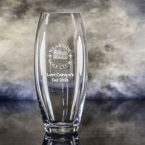 Large crystal vase