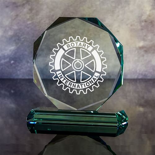 Presentation Boxed Engraved Crystal Medium Octagon