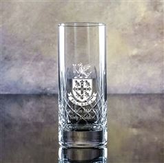 Engraved Cut Crystal Edward/Mauchline Hiball Glass