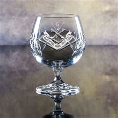 Edward/Mauchline Crystal Engraved Brandy Glass