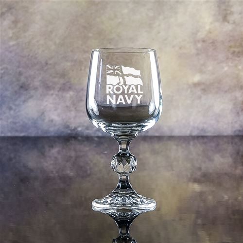 Claudia/Alloway Crystal Engraved Port Glass